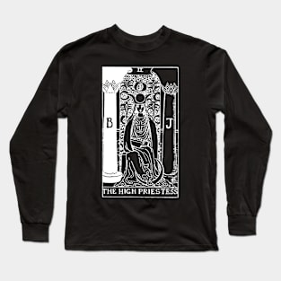 The High Preistess Tarot in white Long Sleeve T-Shirt